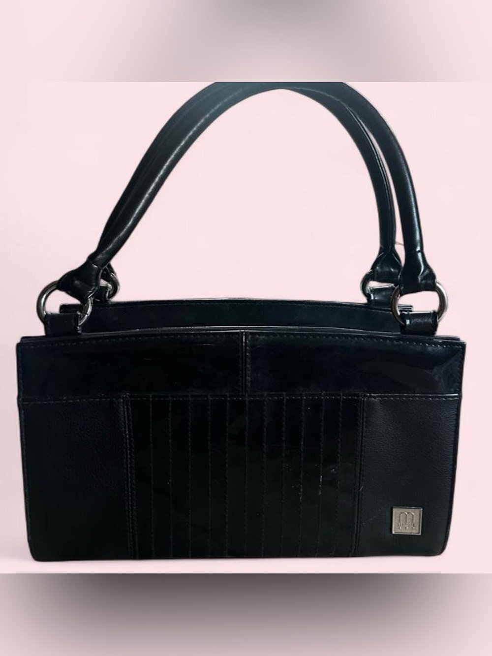Miche Black Shoulder Bag with Double Handles